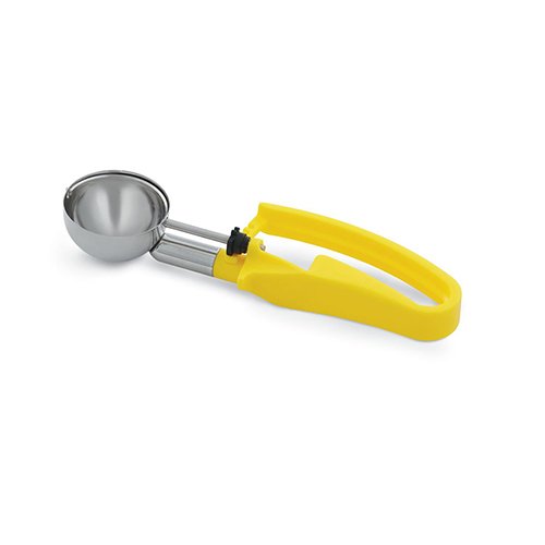 Vollrath 47396 Disher, Size 20, 1-7/8 oz. Capacity, Yellow Squeeze