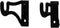 Village Wrought Iron Curtain Brackets for 0.5 Inch Rods