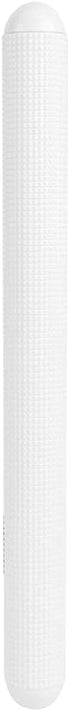 Fdit White Plastic Embossed Design Dough Roller, Non-Stick Exhaust Rolling Pin for Making Pasta, Cookies, Bread