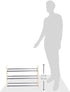 3 Whitmor Tier Expandable Shoe Rack -Stackable - Natural Wood and Chrome