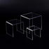 Super Z Outlet Clear Acrylic Riser Set - 3 Pieces (3-Inch, 4-Inch, 5-Inch)