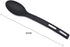 Kitchen Cooking Tools 3Pcs Mini Nylon Utensils Set, Slotted Turner, Solid Spoon, Fork for Children Dinner Tools (Black)