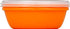 Preserve 46107 FBA_1211838 Square Food Storage Container, Set of 2, 25 Ounce Capacity, Orange