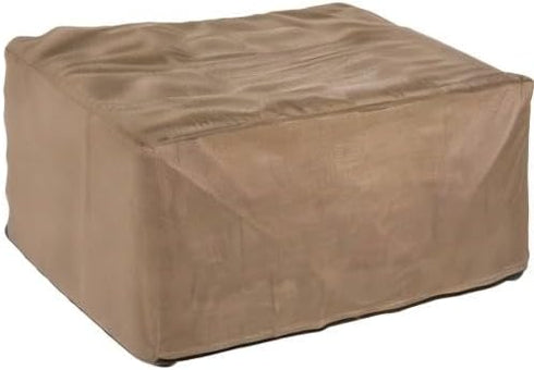 32 Inch DUCKCOVERS Essential Water-Resistant Square Patio Ottoman/Side Table Cover, Outdoor Ottoman Cover