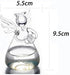 Brccee AC Angel Hanging Glass Flower Vase, Hydroponic Plant Flower Vase for Office (S)