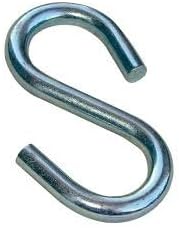 Rocky Mountain Goods Steel Open S Hooks, 1 1/2” Pack of 20, High Grade Metal for Hanging Items