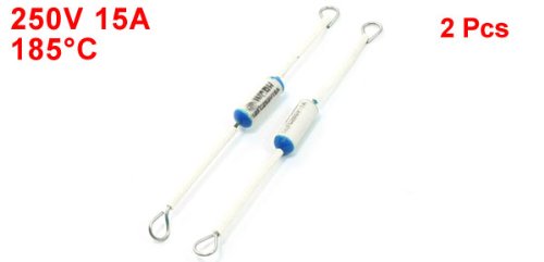 uxcell Electric Rice Cooker Repair Parts, 250V 15A 185 Celsius Fuses (9cm)