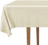 DecorRack 2 Rectangular Tablecloths, BPA-Free Plastic, 54 x 108 inch for Parties, Picnic, Camping, Ivory (2 Pack)