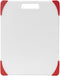 Farberware Nonslip Plastic Cutting Board, 11-Inch by 14-Inch, White/Red