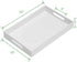 Handles-10x15Inch-Serving Countertop-Makeup KEVLANG Glossy White Sturdy Acrylic Serving Tray with Coffee Appetizer