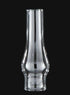 B&P Lamp TINY Clear Glass Chimney, 1 1/4 Inch Base by 4 1/2 Inch Tall for Miniature Oil Lamps
