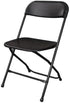 White Polyester Folding Chair Cover for Events
