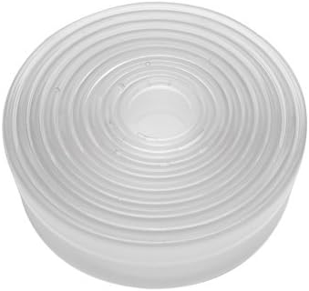 9-Piece Plain Round Nylon Cutter Set for Baking