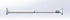Spring Tension Curtain Rod, 28 to 48 inches Adjustable, 5/8 Inch Diameter, White, (Pack of 1)