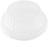 PACTOGO Disposable Aluminum 5 3/4" Meat Pot Pie Extra Deep Pan with Clear Dome Lid, Pack of 6