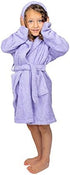 6-8 BAGNO MILANO Kids Organic Turkish Cotton Hooded Beach Cover-Up Towel, GOTS Certified, for Boys and Girls (Purple