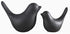 NWFashion Ceramic Animal Figurines, Modern Style Birds Decorative Ornaments for Desktop Display (Black Bird)
