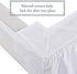 Bed Maker’s Never Lift Your Mattress Microfiber Wrap-Around Bed Skirt, Classic 14 Inch Drop Length, Twin, White