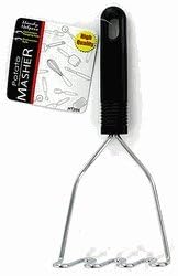 Stainless Steel Potato Masher & Ricer, 8 Inches Tall, Plastic Handle