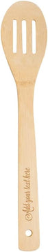 PrintSupremacy Custom Engraved Bamboo Cooking Spoons Set, Non-Stick Wooden Kitchen Gadget, 5 Pieces for Baking Gift
