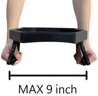 Clip-On Armrest Table for Sofa - Black Food Grade Plastic Organizer