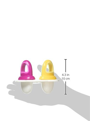 Nuby Popsicles Molds, 1 Pack, 4 Handle, Garden Fresh Fruitsicle Frozen Pop Tray