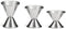 Double Jigger, Stainless Steel Cocktail Measuring Liquor Jiggers, Set of 3 with Markings