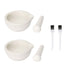 2pcs 2.36inch Ceramic Spice Mill Grinder Set with Brushes, Handheld Seasoning Mills, Kitchen Mortar and Pestle