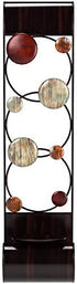 79 Set 2 5"W, 24"H, Deco Metal Solid Wall Sconce, of Brown