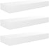 Kiera Grace Stockholm Maine Floating Shelves - Modern Wall Mounted Hanging Shelf for Bedroom, Kitchen, 12", White, 3Pack