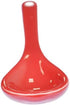 Red Porcelain Egg Spoons - Set of 6 Ceramic Spoons, 4.7 Inch for Coffee, Dessert, Yogurt, Tea, Milky Tea