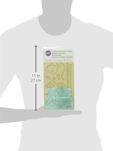 Wilton Fondant and Gum Paste Silicone Mold, Lace Design