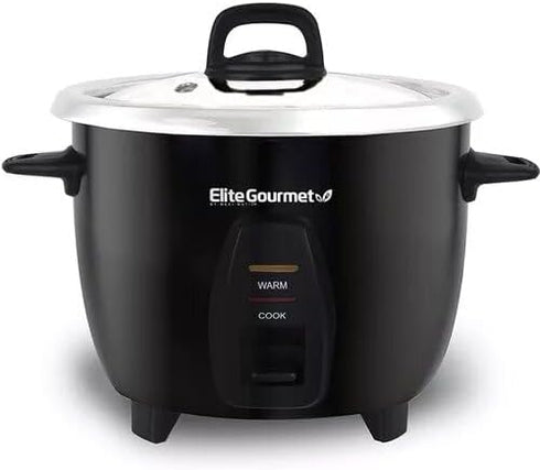 ERC2010B 10 (5 Elite Gourmet Electric Rice Cooker with Stainless Steel Inner Pot Makes Soups, Stews, Porridge's, Grains