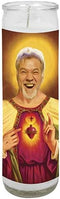 Rock Band Guitarist Legend Prayer Candle, 8 inch Glass Votive Saint Candle