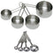 Update International 8-Piece Deluxe Stainless Steel Measuring Cup & Spoon Set