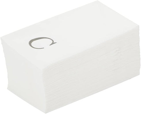 Luxenap 15.8 X 7.9 Inch Linen-Feel Guest Towels, 50 Lettered Hand Towels