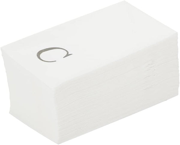 Luxenap 15.8 X 7.9 Inch Linen-Feel Guest Towels, 50 Lettered Hand Towels