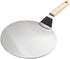 KSENDALO 10" Pizza Peel with Wooden Handle - Stainless Steel Spatula & Non-Slip Pizza Server Tray for Baking