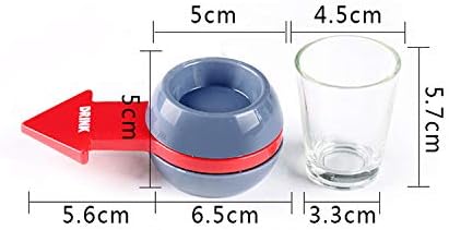 Yun River 2 Spin The Shot Fun Party Drinking Game, Shot Spinner,Includes Ounce Shot Glass