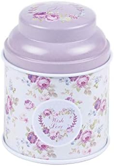 TooGet Elegant Metal Tinplate Empty Tins, Shabby Chic Mini-boxes for DIY Candles, 6-Pack