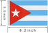ZXvZYT Cuba Cuban Flag Banner String, Mini Cuba Pennant Flags for Grand Opening, National Sports Events, Party