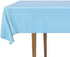 DecorRack 2 Rectangular Tablecloths, BPA-Free Plastic, 54 x 108 inch for Parties, Picnic, Light Blue