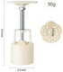 Cookie Press Mid-Autumn Festival Moon Cake Mould, 50g Cookie Stamp Set with 6 Pcs Mode Pattern for DIY Decoration