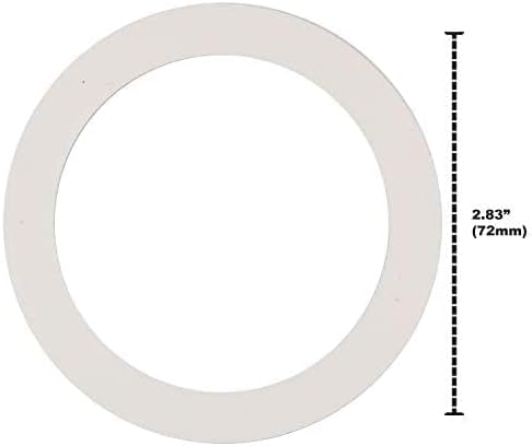Univen 2.5" (64mm) Espresso Filter and Gasket Seals for Bialetti 6 Cup Aluminum Espresso Makers