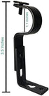 Adjustable Curtain Rod Brackets, Black, Set of 2