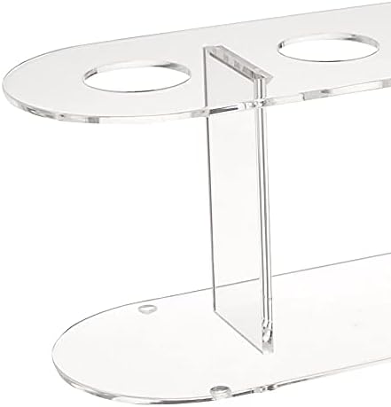 Winco Acrylic 4-Hole Ice Cream Cone Stand, Clear, Medium