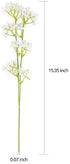 Bringsine Baby Breath Gypsophila White Fake Artificial Flowers, 20PC for DIY Arrangements
