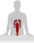 17", Beistle Tissue Lobster, Red/Black/White
