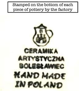 Polish Pottery Plate - Bread & Butter (6 1/4") in Daffodil Design