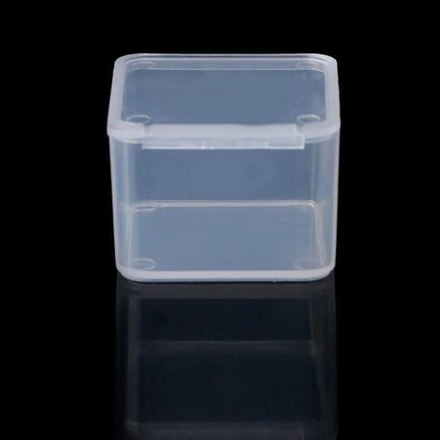 Square Clear Jewelry Storage Boxes, Reusable Plastic Beads Crafts Case Containers for Organization and Transport
